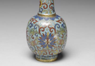 图片[2]-Copper vase in cloisonne enamels, Qing dynasty, Qianlong reign (1736-1795)-China Archive